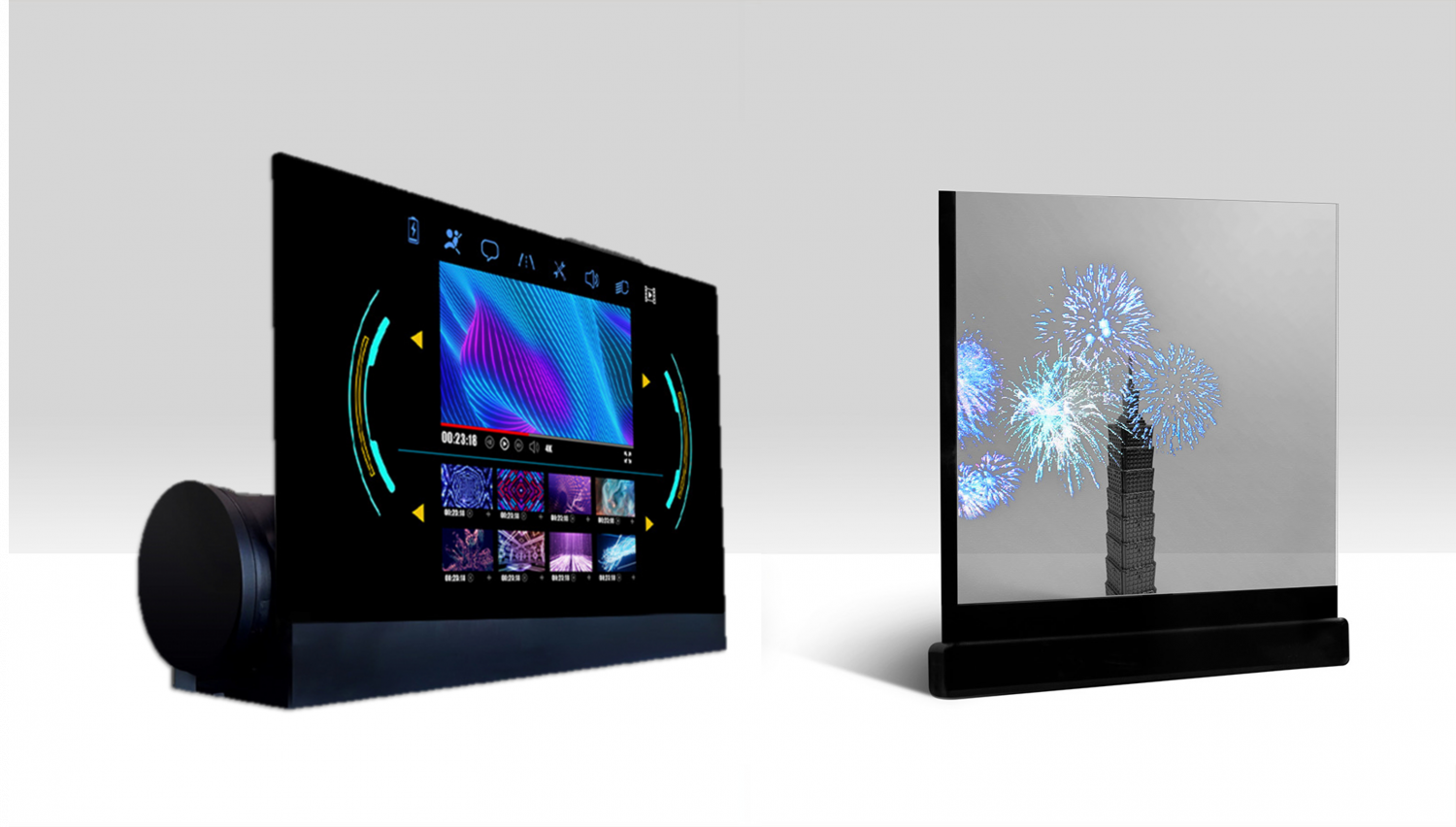 可卷式、折迭性、高透明